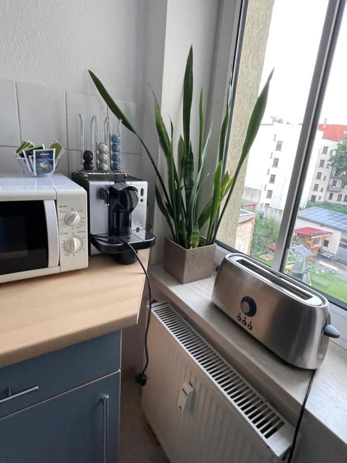 Ferienwohnung In Der Naehe Leipziger Zentrum Buitenkant foto