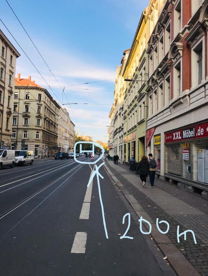 Ferienwohnung In Der Naehe Leipziger Zentrum Buitenkant foto